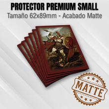 Cargar imagen en el visor de la galería, Protectores MATTE con Diseño | TOPDECK Small 62x89mm Leonidas