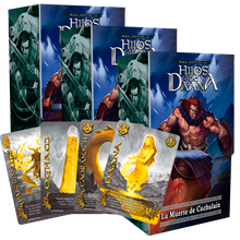 Cargar imagen en el visor de la galería, 3 Relatos de Hijos de Daana - Muerte de Cuchulain + 2 cartas secretas al azar