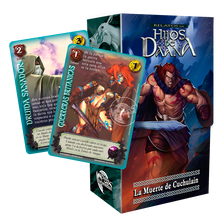 Cargar imagen en el visor de la galería, 3 Relatos de Hijos de Daana - Luz Esmeralda + Necromancia + Muerte de Cuchulain + 2 cartas secretas al azar