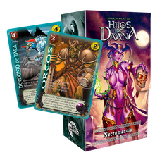 Cargar imagen en el visor de la galería, 3 Relatos de Hijos de Daana - Luz Esmeralda + Necromancia + Muerte de Cuchulain + 2 cartas secretas al azar