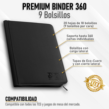 Cargar imagen en el visor de la galería, Carpeta Premium | TOPDECK 360 color Negro
