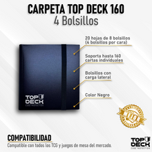 Cargar imagen en el visor de la galería, Carpeta Esencial | TOPDECK 160 color Negro