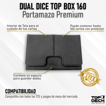 Cargar imagen en el visor de la galería, Portamazos Premium | TOPDECK Dual Dice 160 color Negro
