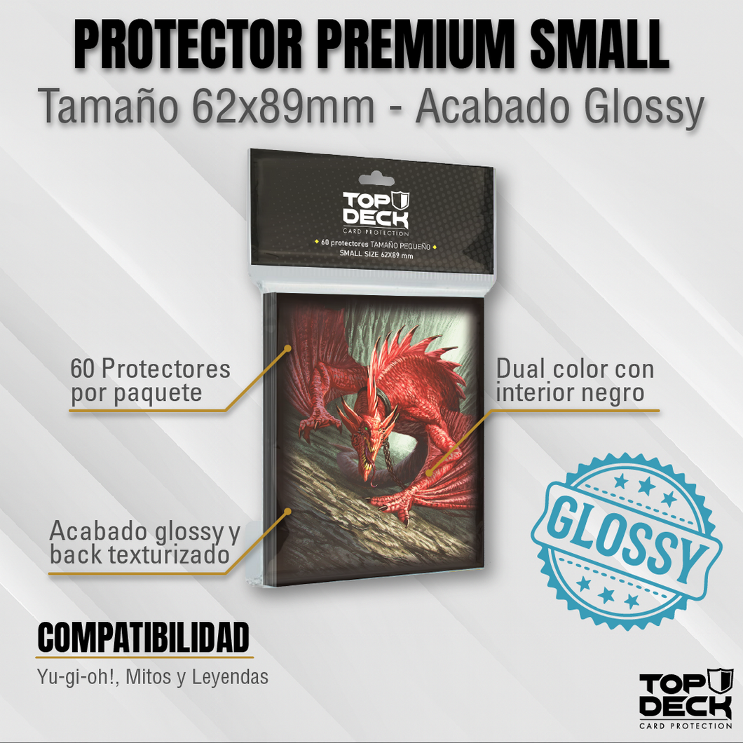 Protectores con Diseño | TOPDECK Small 62x89mm Wyvern de Sangre