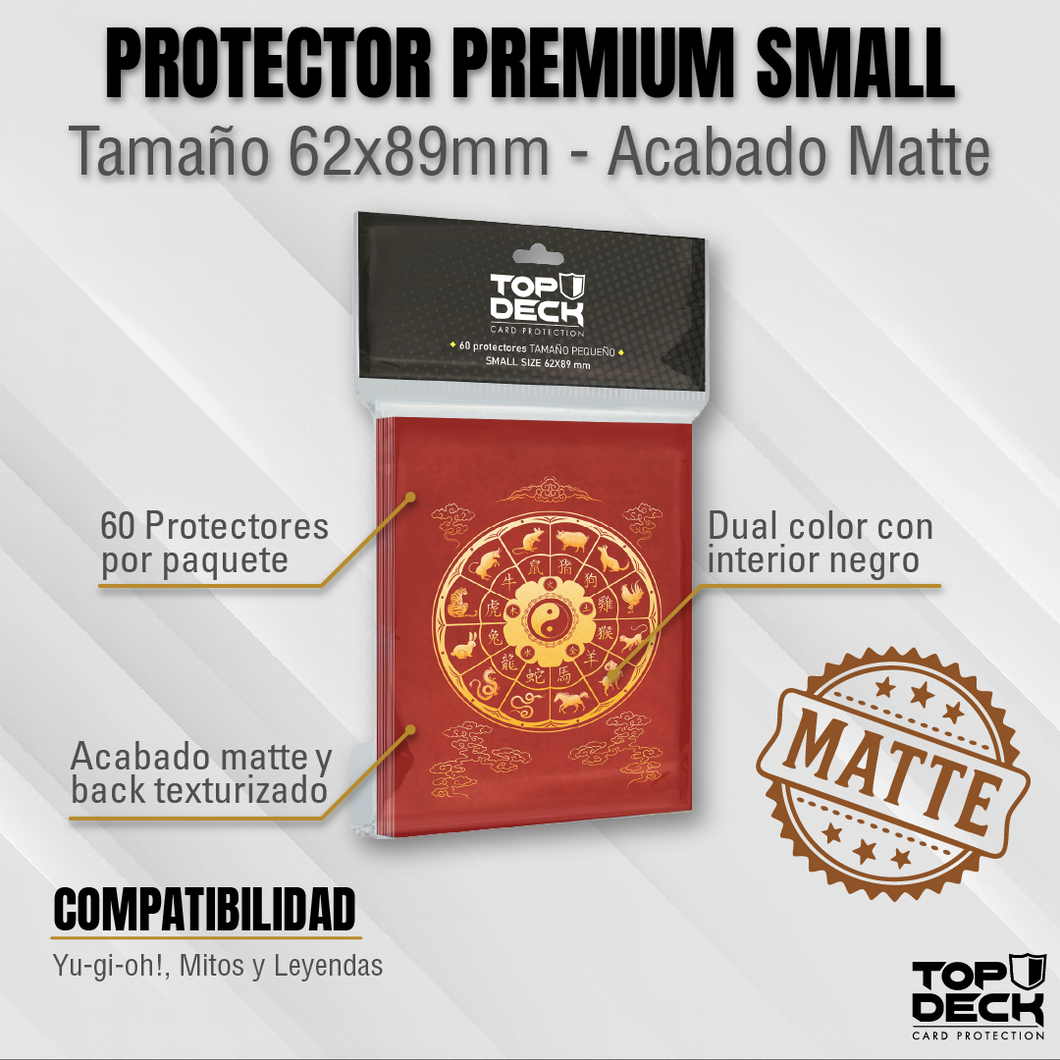 Protectores MATTE con Diseño | TOPDECK Small 62x89mm Horóscopo Chino