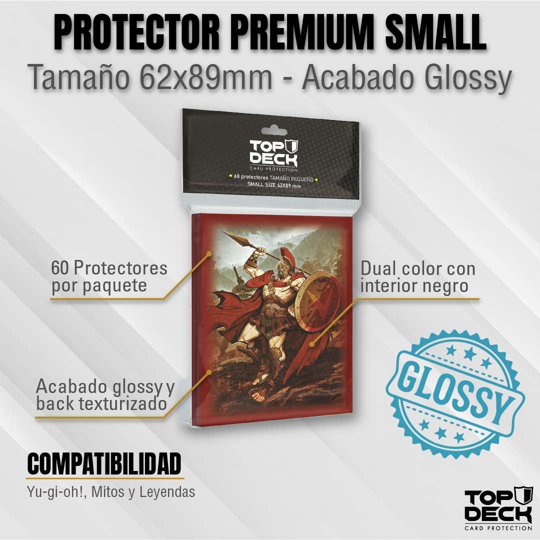 Protectores con Diseño | TOPDECK Small 62x89mm Leonidas