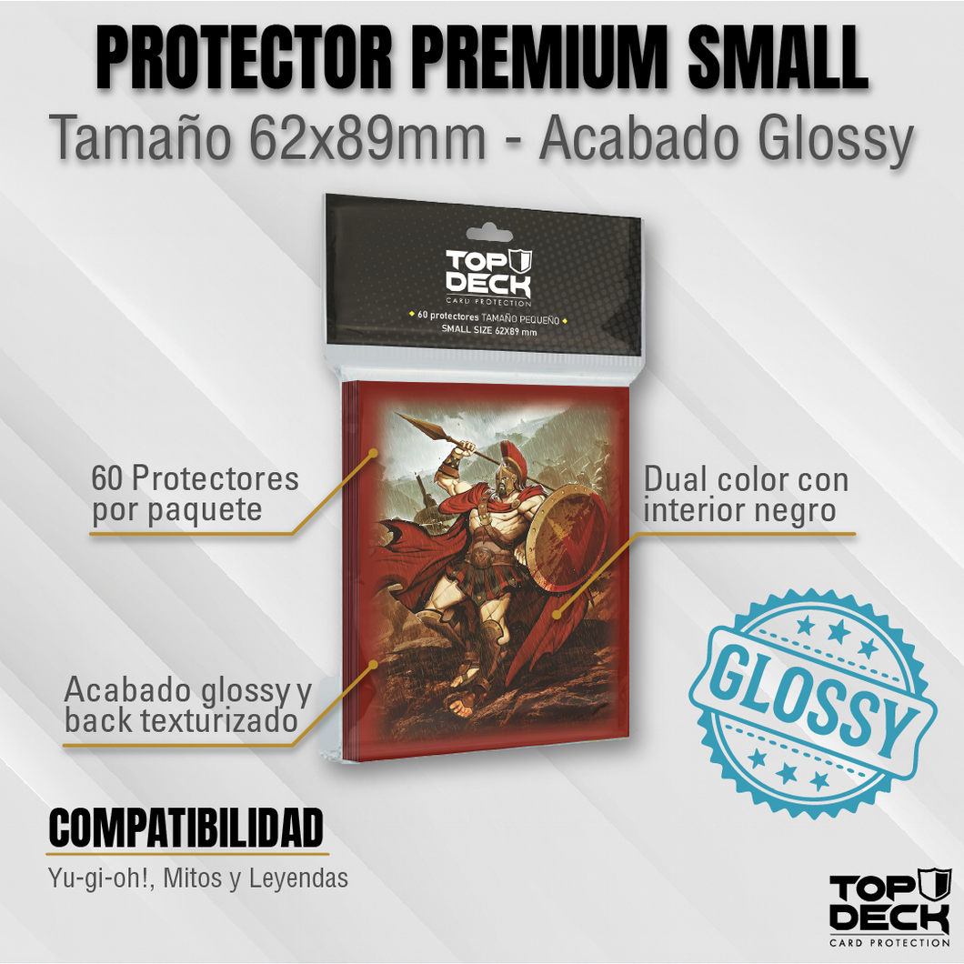 Protectores con Diseño | TOPDECK Small 62x89mm Leonidas