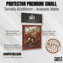 Cargar imagen en el visor de la galería, Protectores MATTE con Diseño | TOPDECK Small 62x89mm Leonidas

