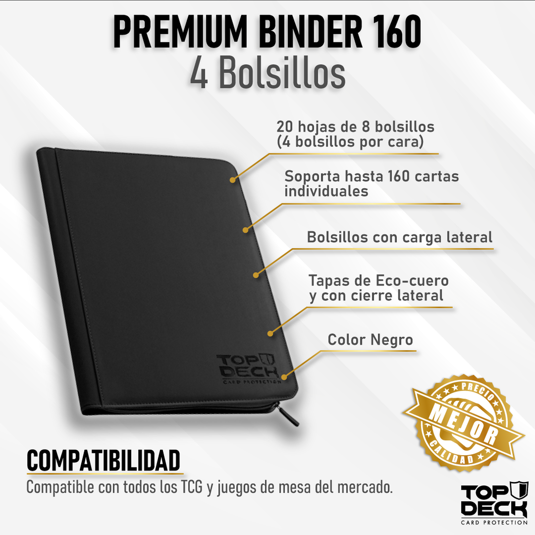 Carpeta Premium Binder 160 color Negro