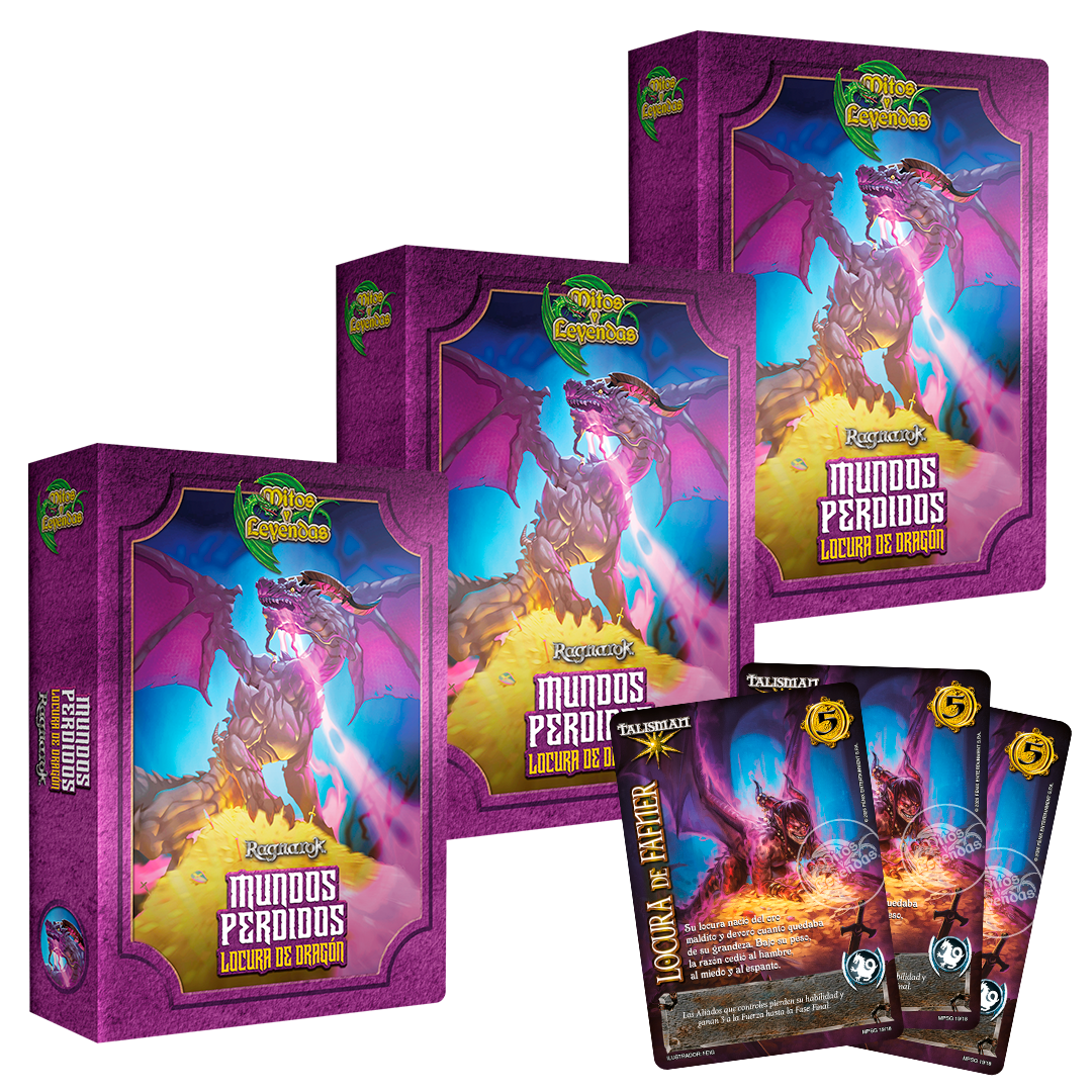 3 Mundos Perdidos Primera Era 2026 - Locura de Dragón + 3 buy a box
