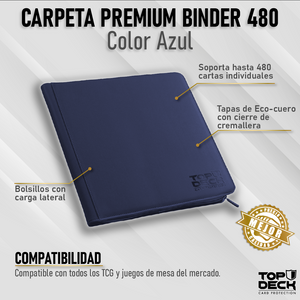 Carpeta Premium Binder 12 Color Azul