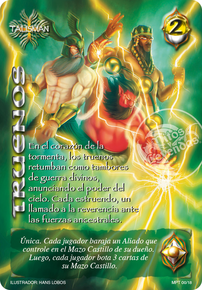 Carta Buy a Box Truenos - Mundos Perdidos Señores del Trueno