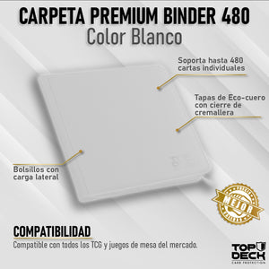 Carpeta Premium Binder 12 Color Blanco