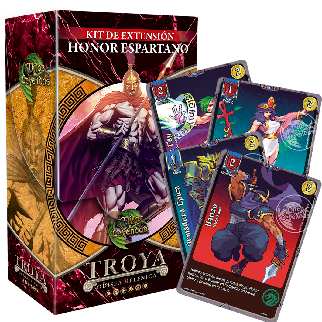 Oferta especial Honor Espartano + 4 cartas Kingdom Quest V2