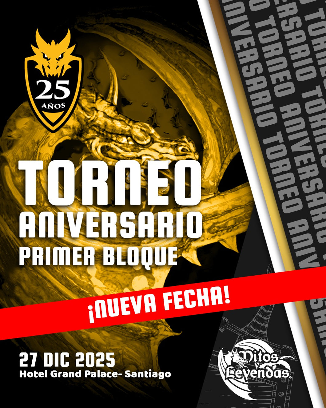 ENTRADA ANIVERSARIO 25 AÑOS - PRIMER BLOQUE - SANTIAGO -  27 DICIEMBRE