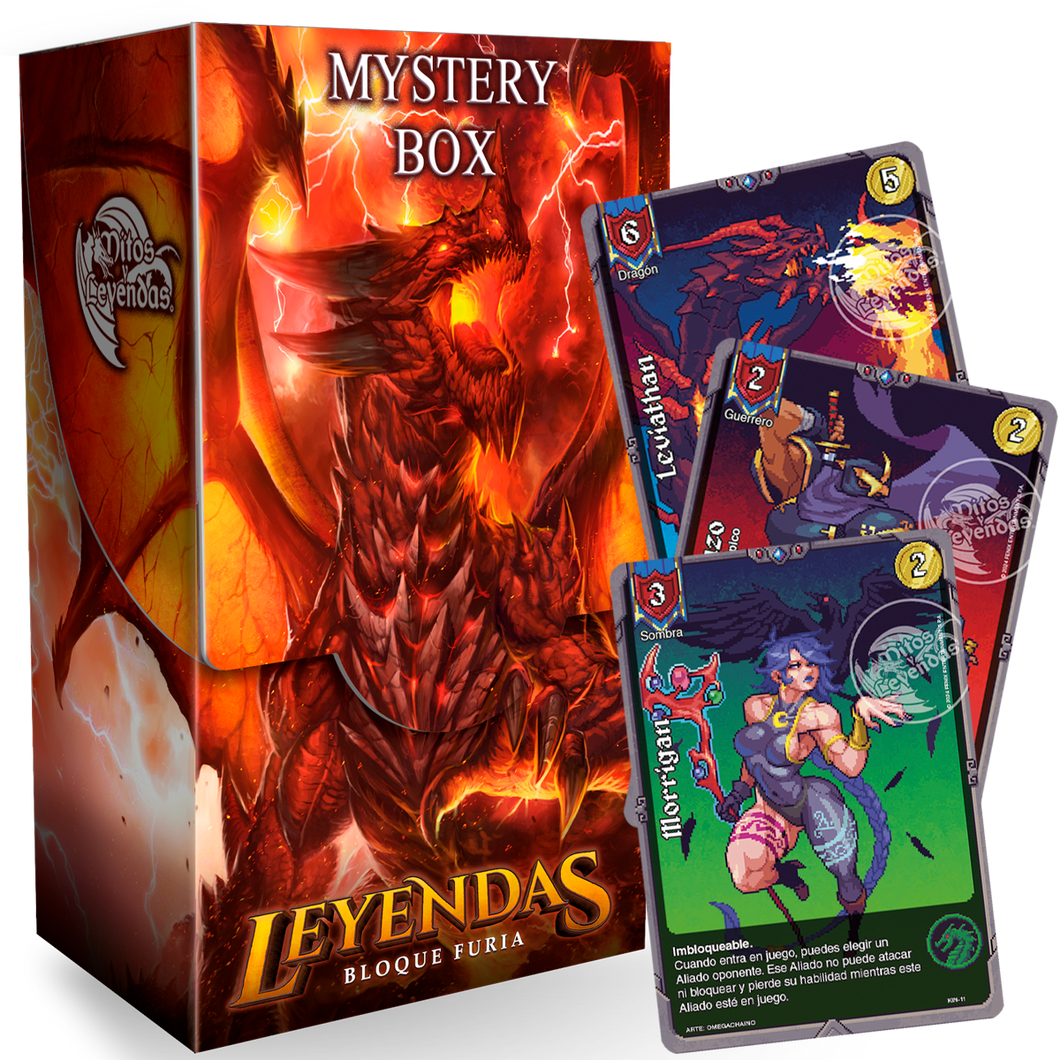 Oferta especial Mystery Leyendas Bloque Furia + 3 cartas Kingdom Quest