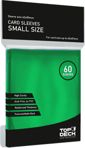 PREVENTA Protectores Esenciales | TOPDECK Small 62x89mm color Verde