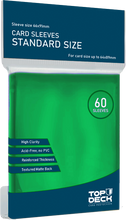 Cargar imagen en el visor de la galería, PREVENTA Protectores Esenciales | TOPDECK Standard 66x91mm color Verde
