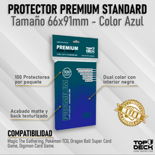 Cargar imagen en el visor de la galería, Protectores Premium | TOPDECK Standard 66x91mm color Azul
