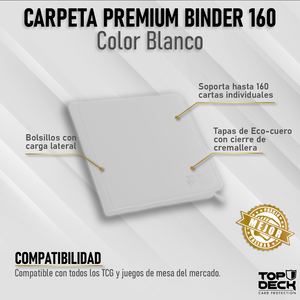 Carpeta Premium Binder 160 color Blanco