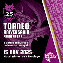 Cargar imagen en el visor de la galería, ENTRADA ANIVERSARIO 25 AÑOS - PRIMERA ERA - SANTIAGO - NOVIEMBRE
