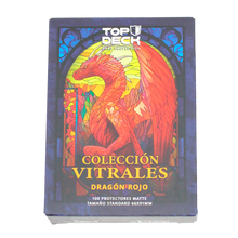 Cargar imagen en el visor de la galería, Protectores Standard | Colección Vitrales - Dragón Rojo 66x91mm
