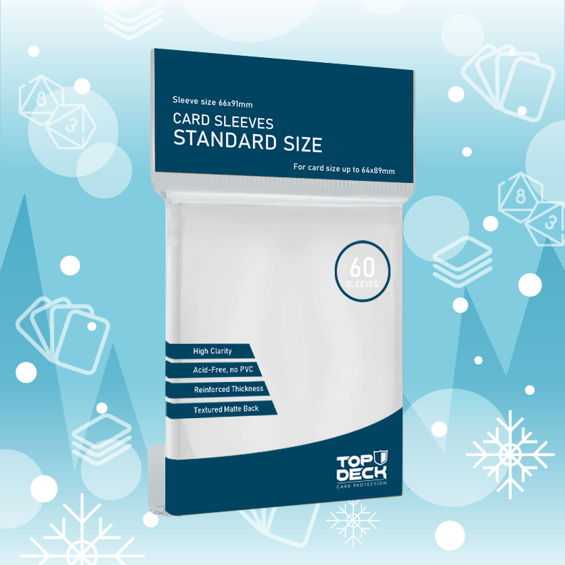 Especial invierno - Protector Top Deck Blanco tamaño Standard