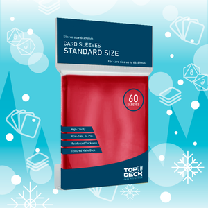 Especial invierno - Protector Top Deck Rojo tamaño Standard