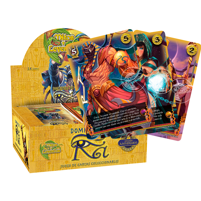 Display Dominios de Ra Aniversario + 3 cartas Overframe