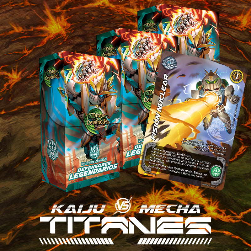 PREVENTA 3 Mystery Box Kaiju vs Mecha: Titanes - Defensores Legendarios + Fisión Nuclear