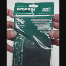Cargar y reproducir el video en el visor de la galería, Protectores Premium | TOPDECK Standard 66x91mm color Negro
