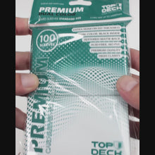 Cargar y reproducir el video en el visor de la galería, Protectores Premium | TOPDECK Standard 66x91mm color Blanco
