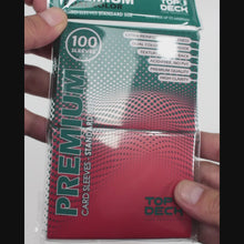 Cargar y reproducir el video en el visor de la galería, Protectores Premium | TOPDECK Standard 66x91mm color Rojo
