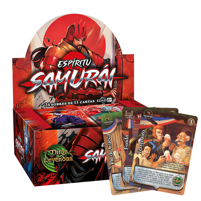 OFERTA RELÁMPAGO - Display Espíritu Samurái +Ninjutsu  + 3 CARTAS DIECIOCHERAS