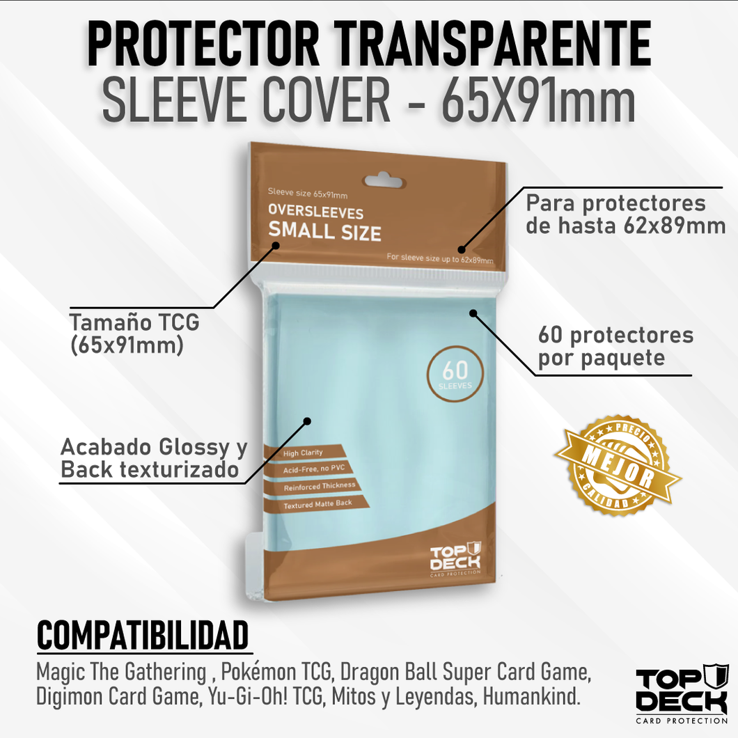 Protector Transparente - Oversleeve Cover Small 65x91mm