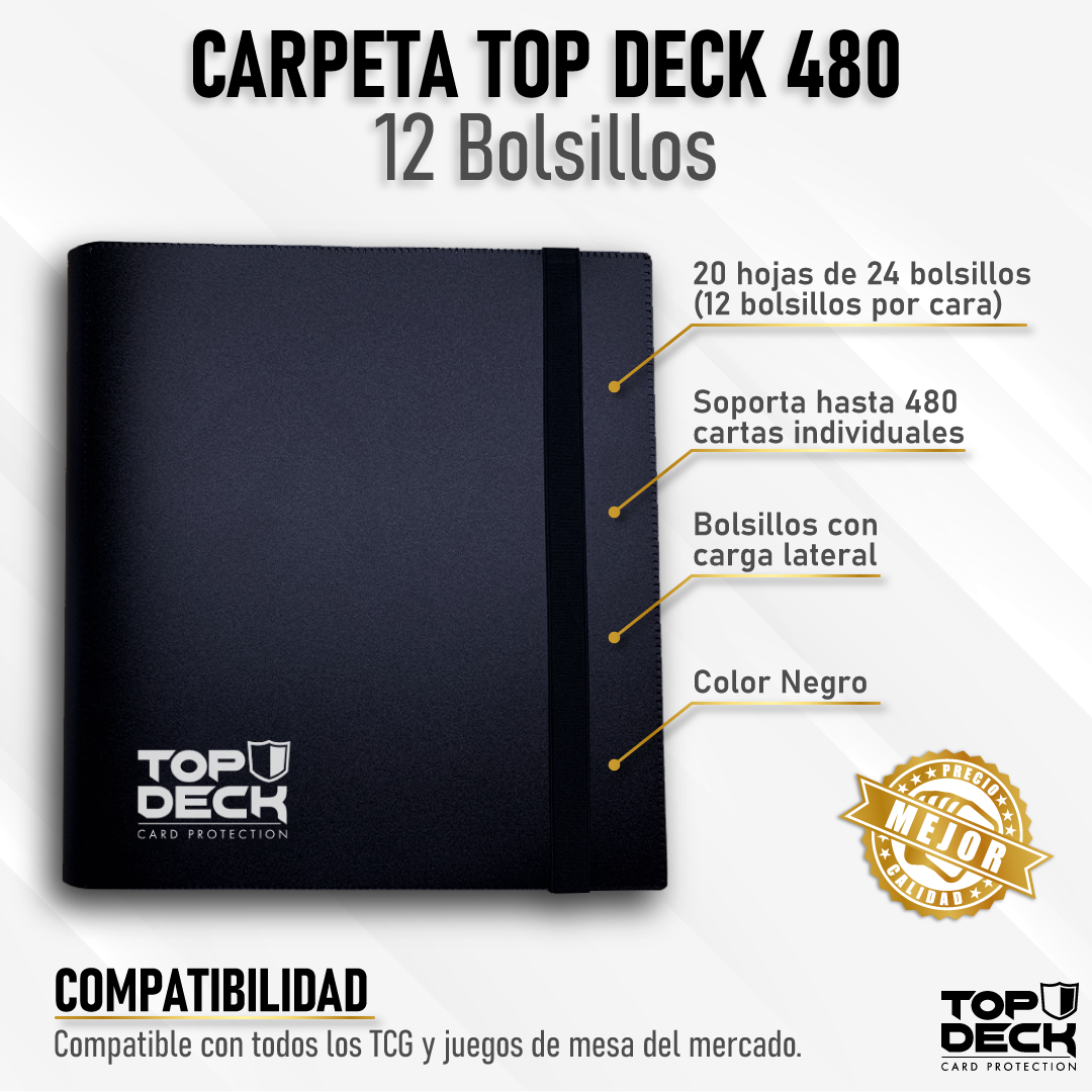 Pack De 20 Carpetas Negras De 2 Bolsillos | Tamaño Carta, Con Tarjetero | Material Duradero Tipo Cuero | Para Oficina O Presentaciones