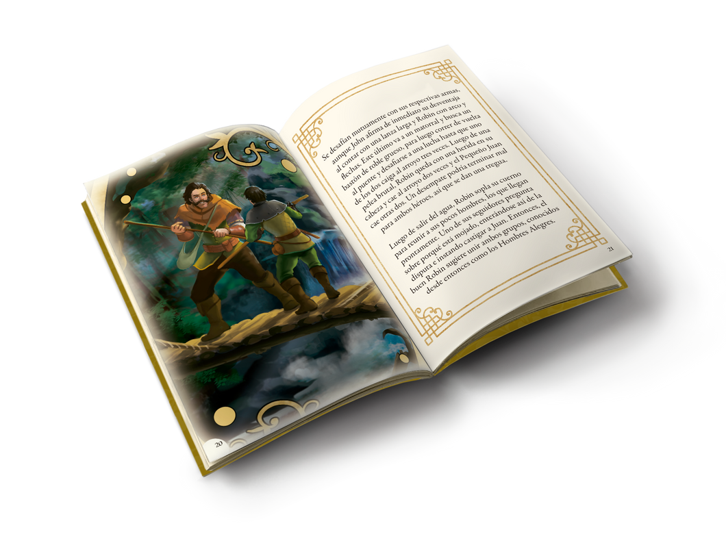 Libro ilustrado Tinta Inmortal de Robin Hood