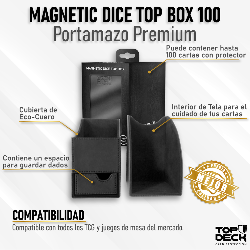 Magnetic dice top box 100 - Topdeck