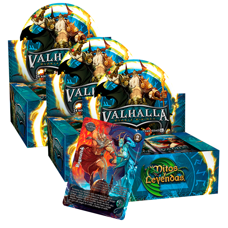 3 Display Valhalla - Gloria Vikinga + 3 Amuleto de Thor + 1 Ragnarok